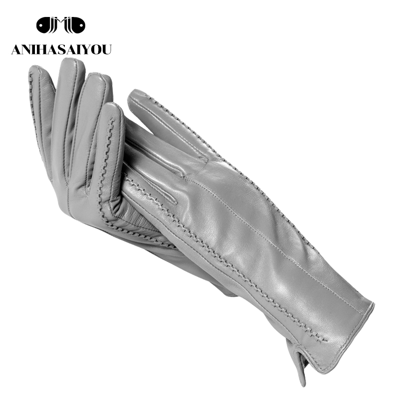 Leather Work Winter Gloves - High Grade Women Leather Gloves, Genuine
