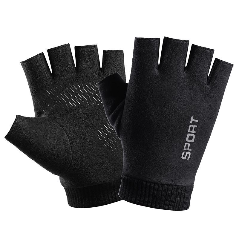 Leather Work Winter Gloves - Men Winter Suede Leather Plush Thick