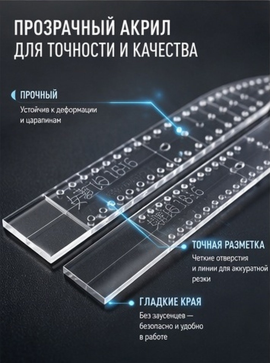 Leatherwork Free Patterns - 8Pcs Clear Acrylic Watch Strap Stencil