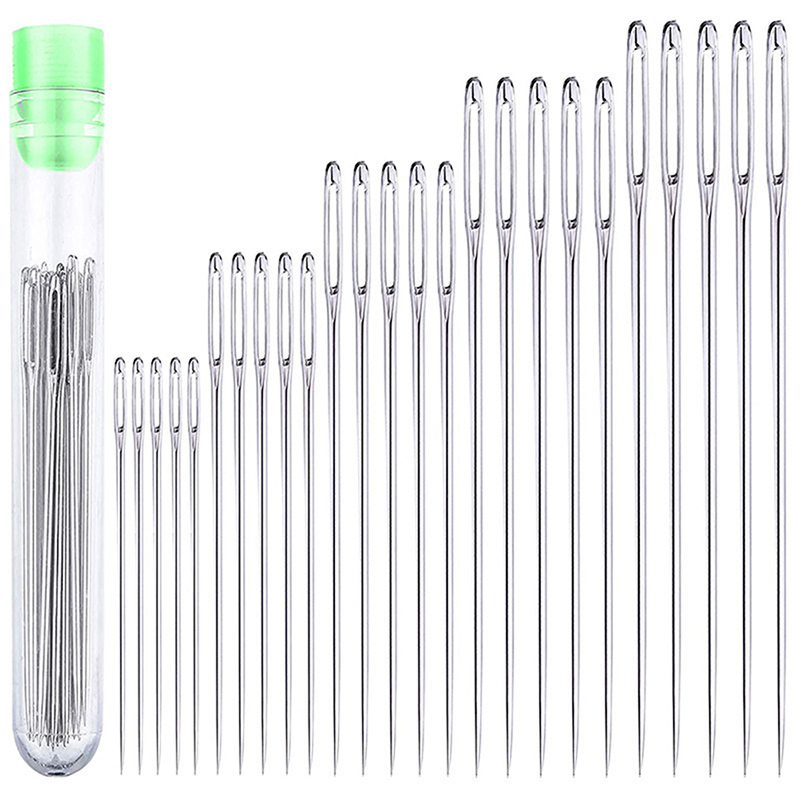 25Pcs Large-Eye Hand-Sewing Ne - Leatherwork Hand Sewing Needles recension och pris