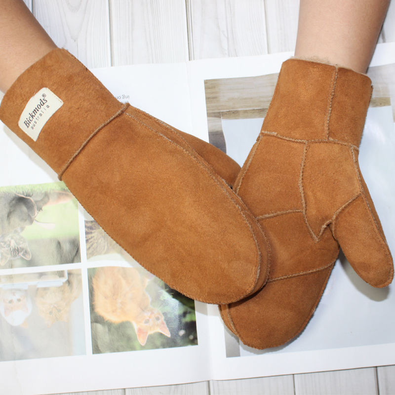 New Leather Women's Fur Gloves - Leather Work Winter Gloves recension och pris