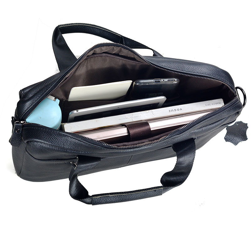 Large Men's Genuine Leather Ha - Leather Work Bag Mens recension och pris