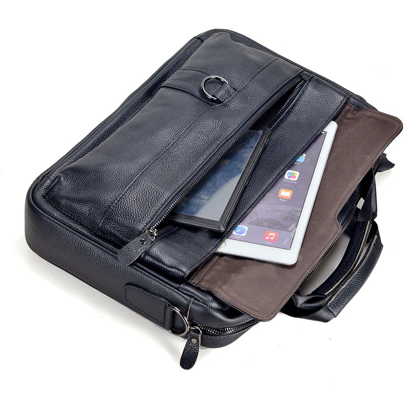 Large Men's Genuine Leather Ha - Leather Work Bag Mens recension och pris