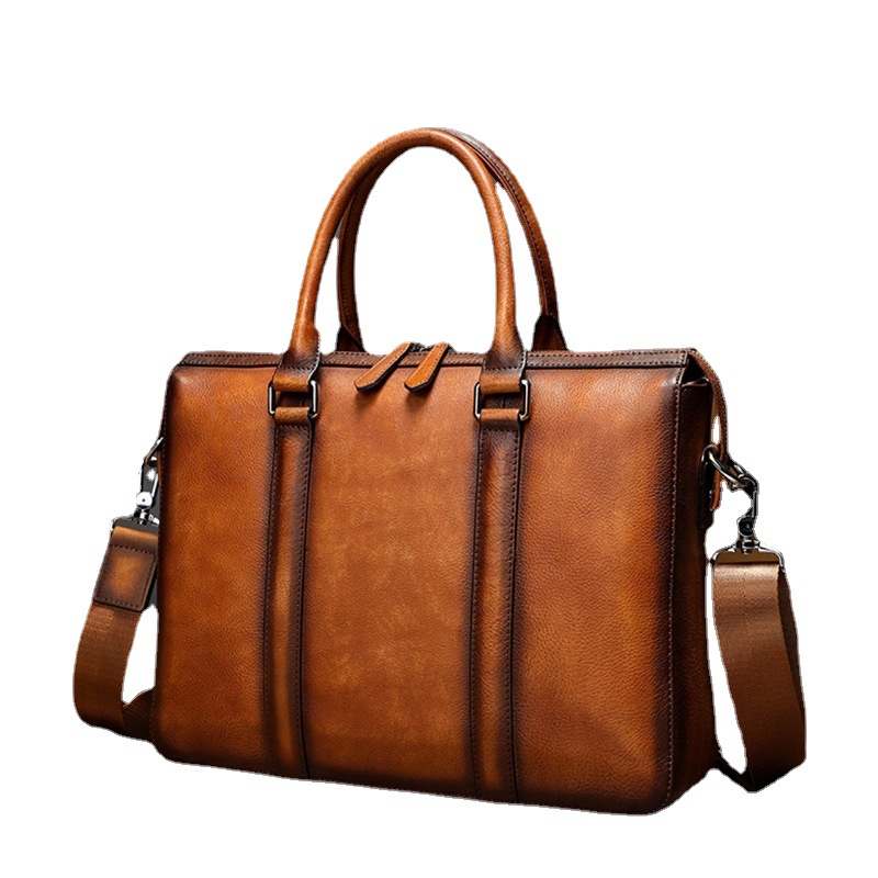 YETTIES Business Top Grain Lea - Leather Work Bag Mens recension och pris