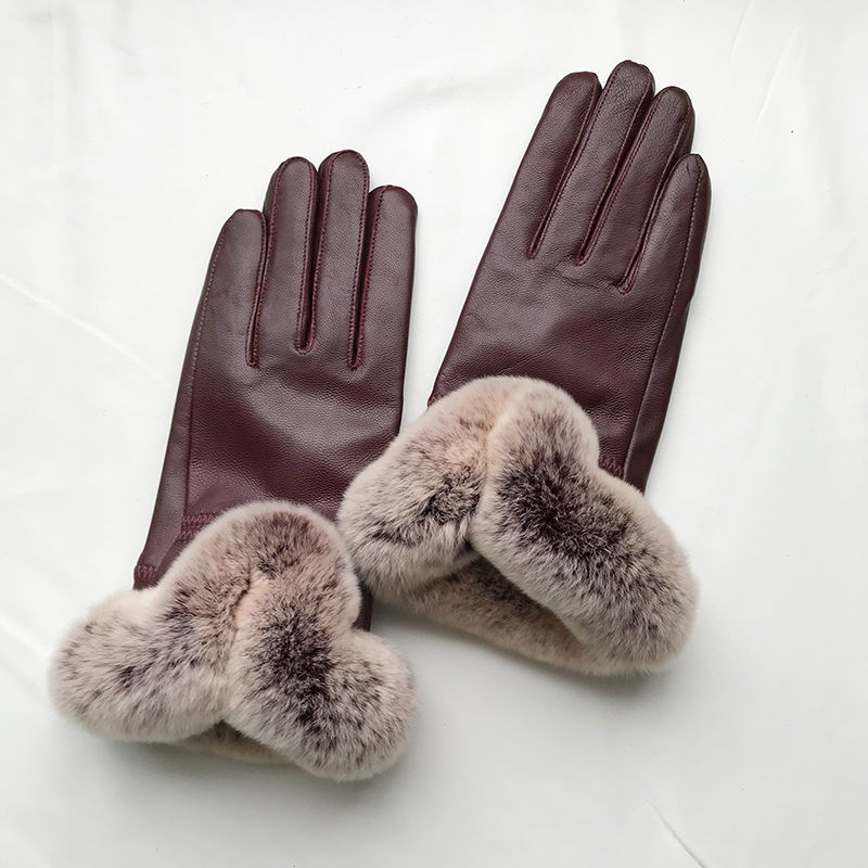 Women Winter Genuine Sheepskin - Leather Work Winter Gloves recension och pris
