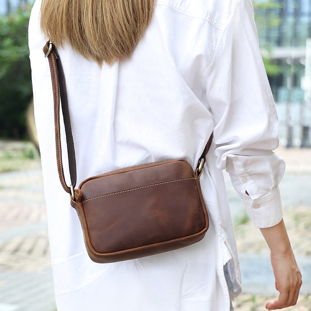 Luxury Genuine Cowhide Messeng - Leather Work Bag Mens recension och pris