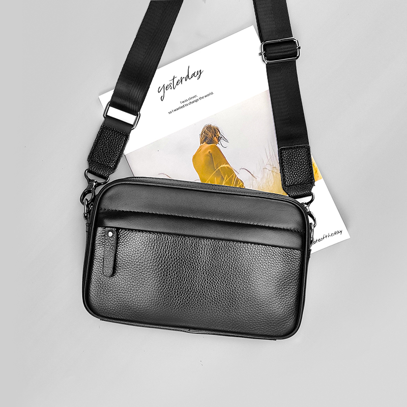 Men's Genuine Leather Shoulder - Leather Work Bag Mens recension och pris