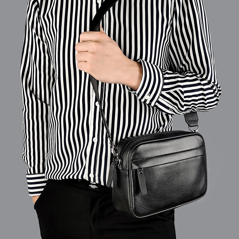 Men's Genuine Leather Shoulder - Leather Work Bag Mens recension och pris