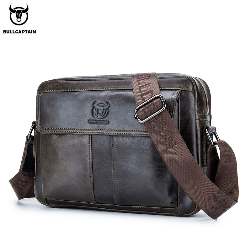 BULLCAPTAIN Genuine Leather Me - Leather Work Bag Mens recension och pris