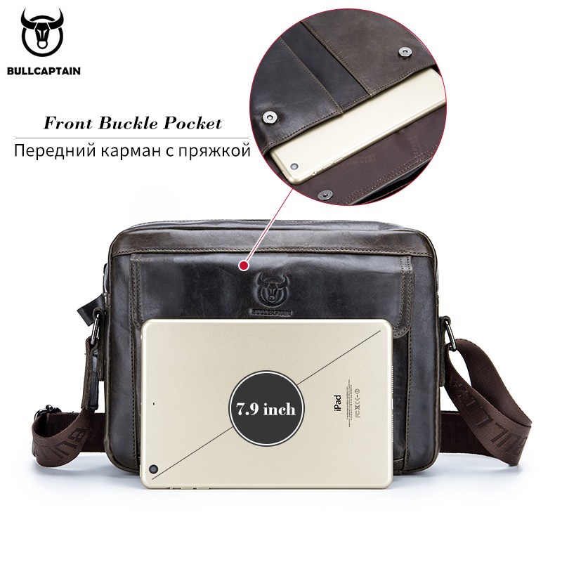 BULLCAPTAIN Genuine Leather Me - Leather Work Bag Mens recension och pris