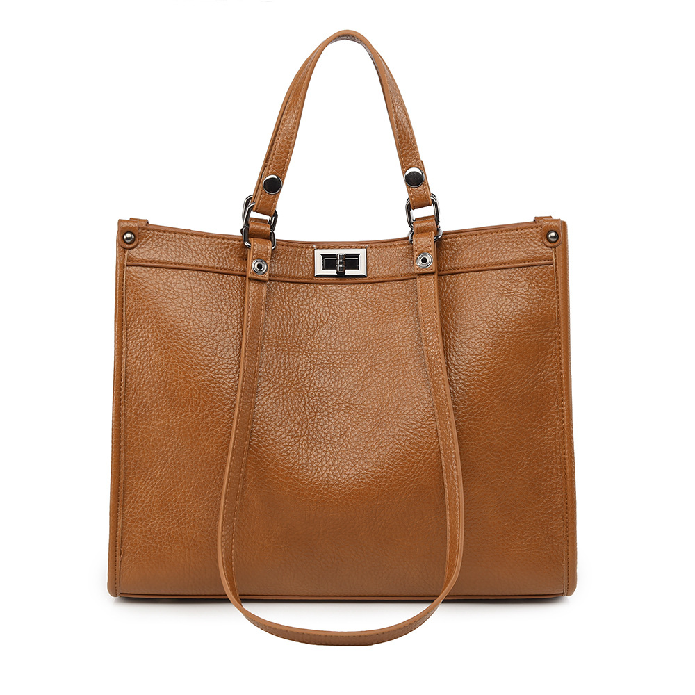 Women Large Capacity Tote Bag  - Leather Work Handbags For Women recension och pris