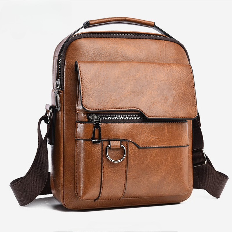 Hot Fashion Korean Style Men C - Leather Work Bag Mens recension och pris