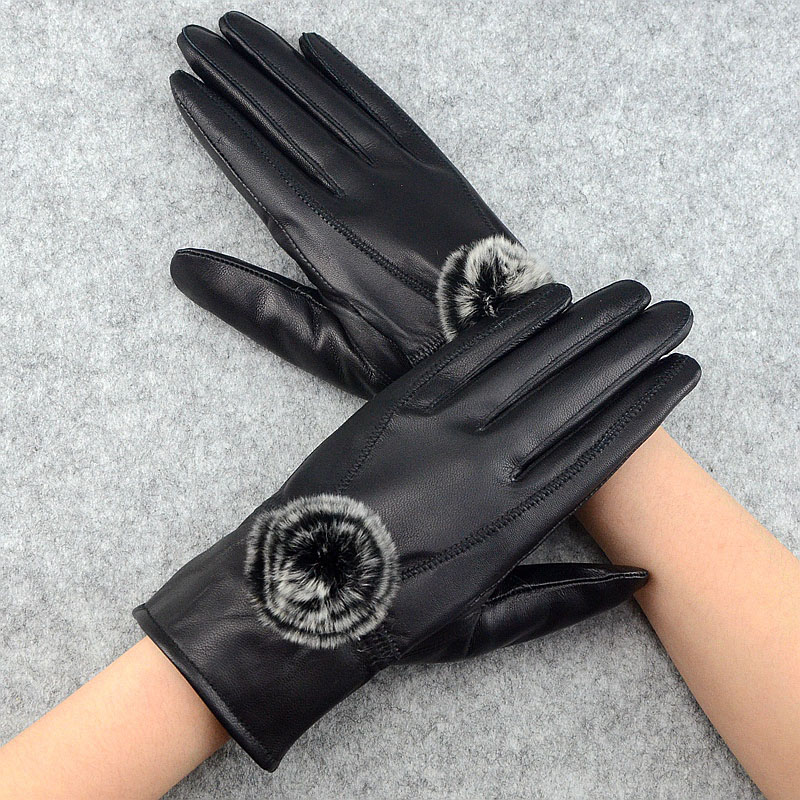 Women Winter Genuine Leather G - Leather Work Winter Gloves recension och pris