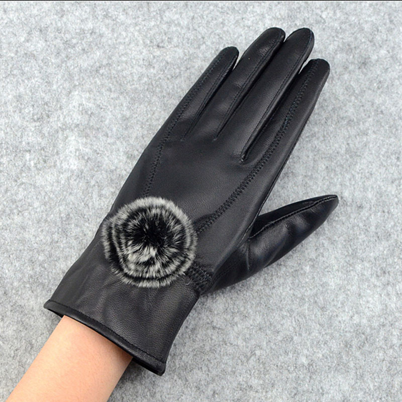 Women Winter Genuine Leather G - Leather Work Winter Gloves recension och pris