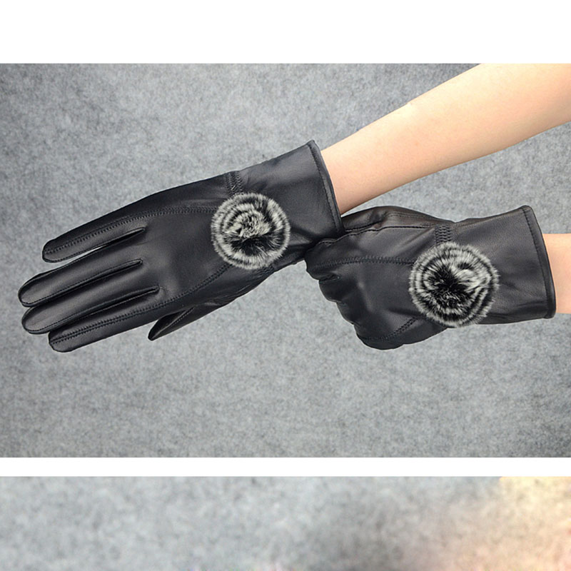 Women Winter Genuine Leather G - Leather Work Winter Gloves recension och pris