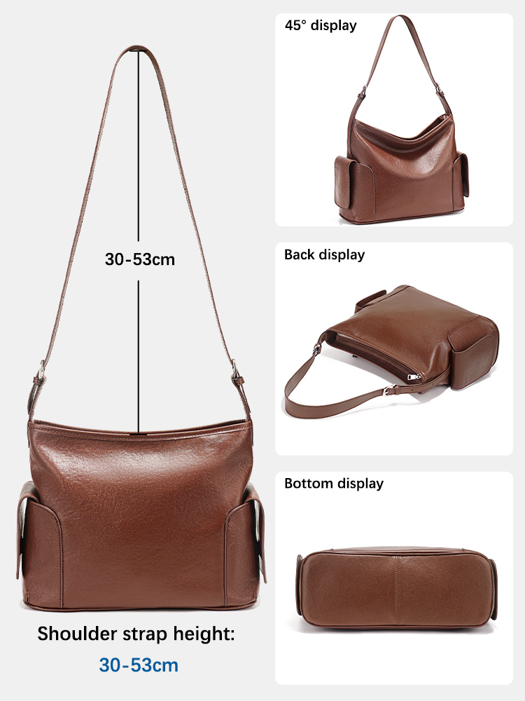 Zency Cow Leather Handbag Wome - Leather Work Handbags For Women recension och pris