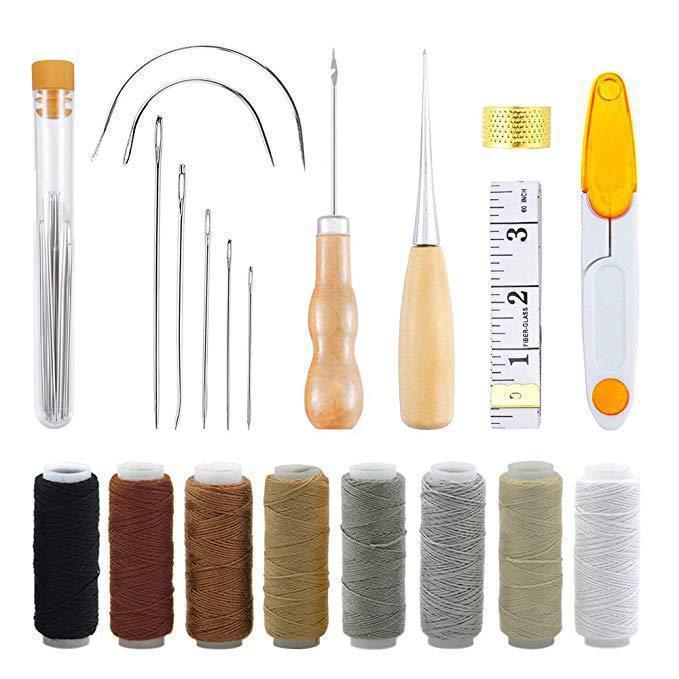 Leather Sewing Kit Leather Cra - Leatherwork Hand Sewing Needles recension och pris