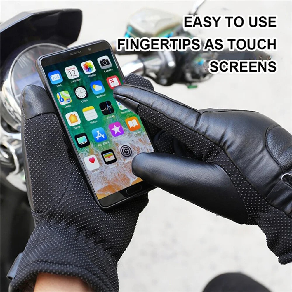 Men Women Electric Heated Skii - Leather Work Winter Gloves recension och pris
