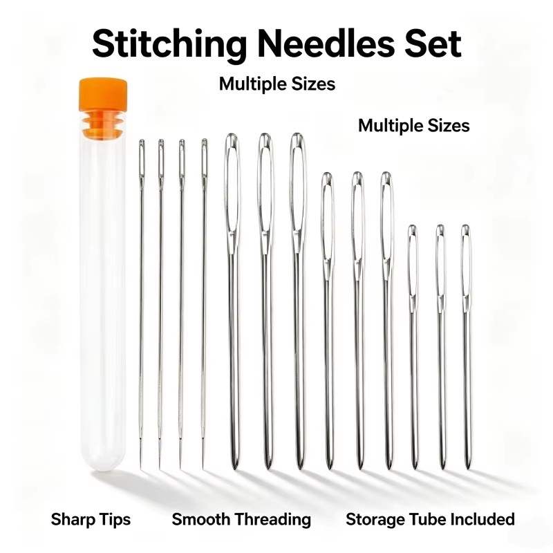 Leather Craft Tool Kit, DIY Le - Leatherwork Hand Sewing Needles recension och pris
