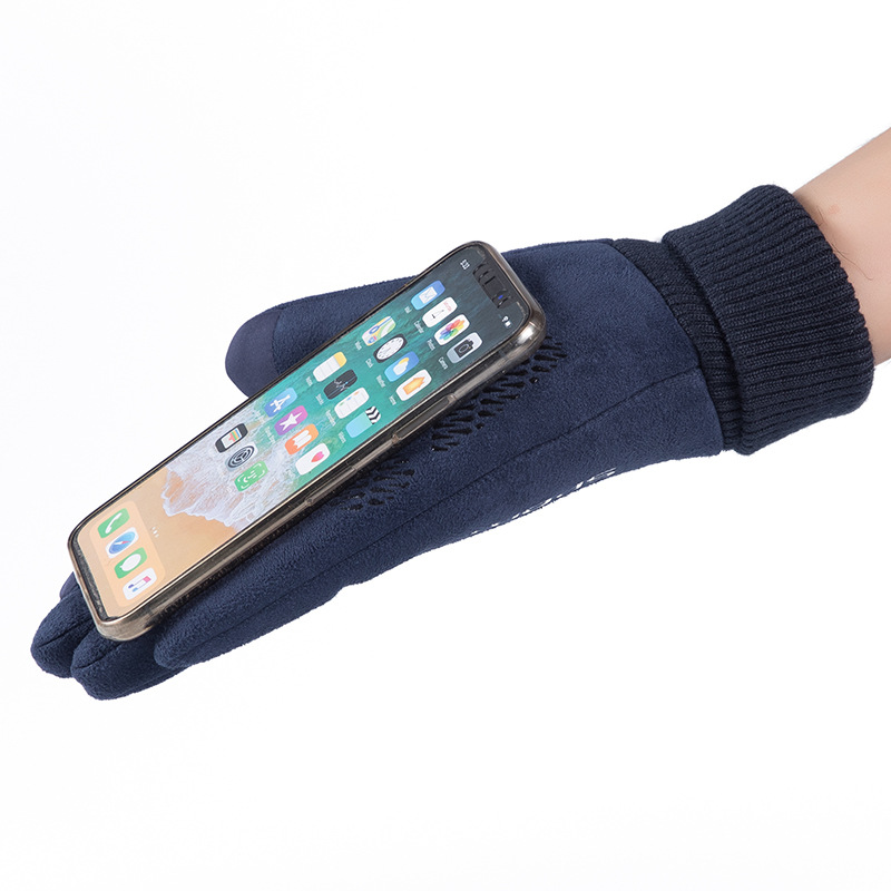 Men Winter Suede Leather Plush - Leather Work Winter Gloves recension och pris