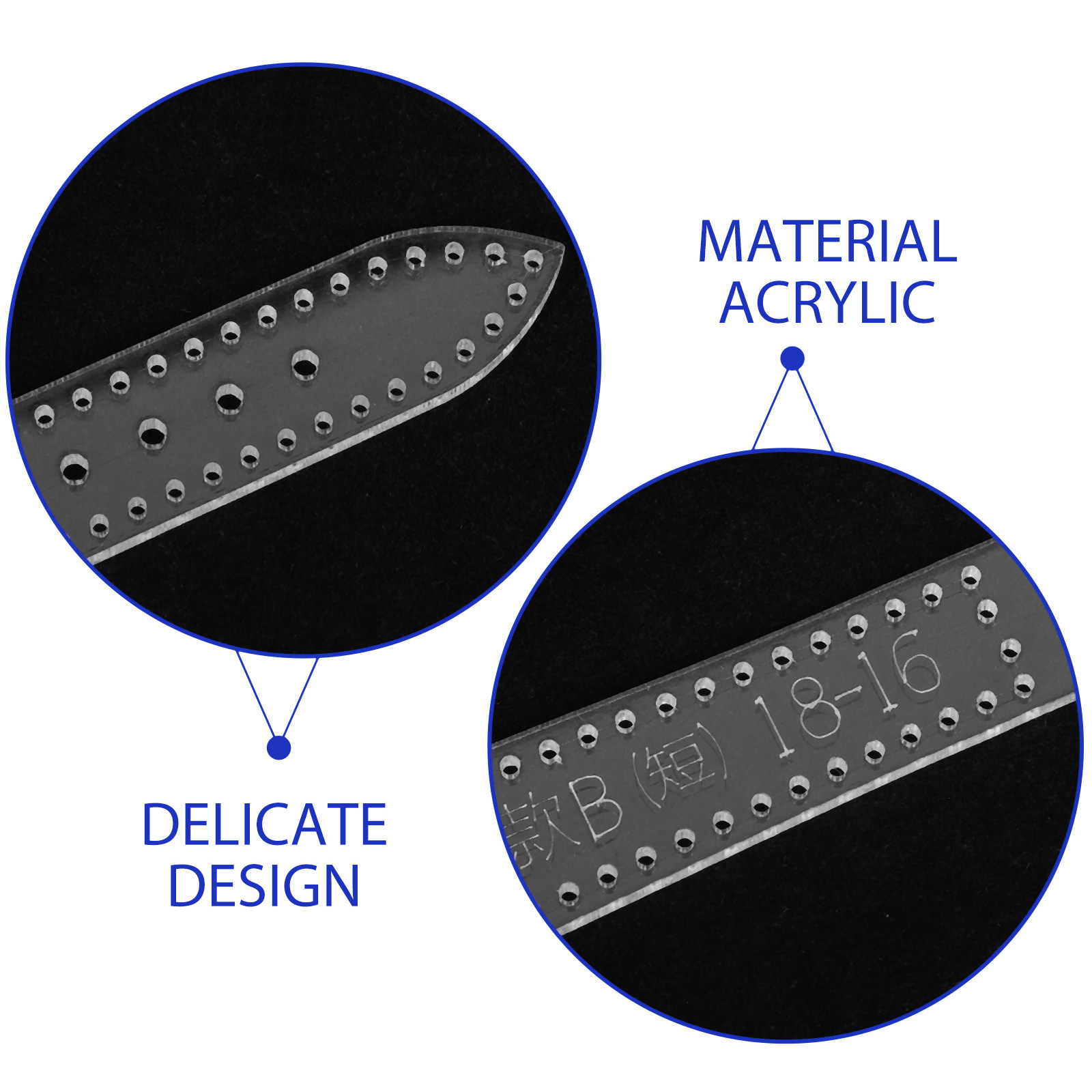 8Pcs Clear Acrylic Watch Strap - Leatherwork Free Patterns recension och pris