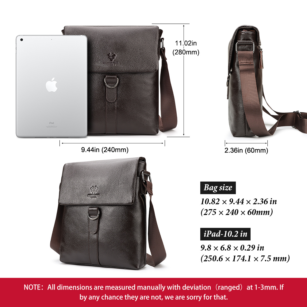 HUMERPAUL 2023 New Fashion Men - Leather Work Bag Mens recension och pris