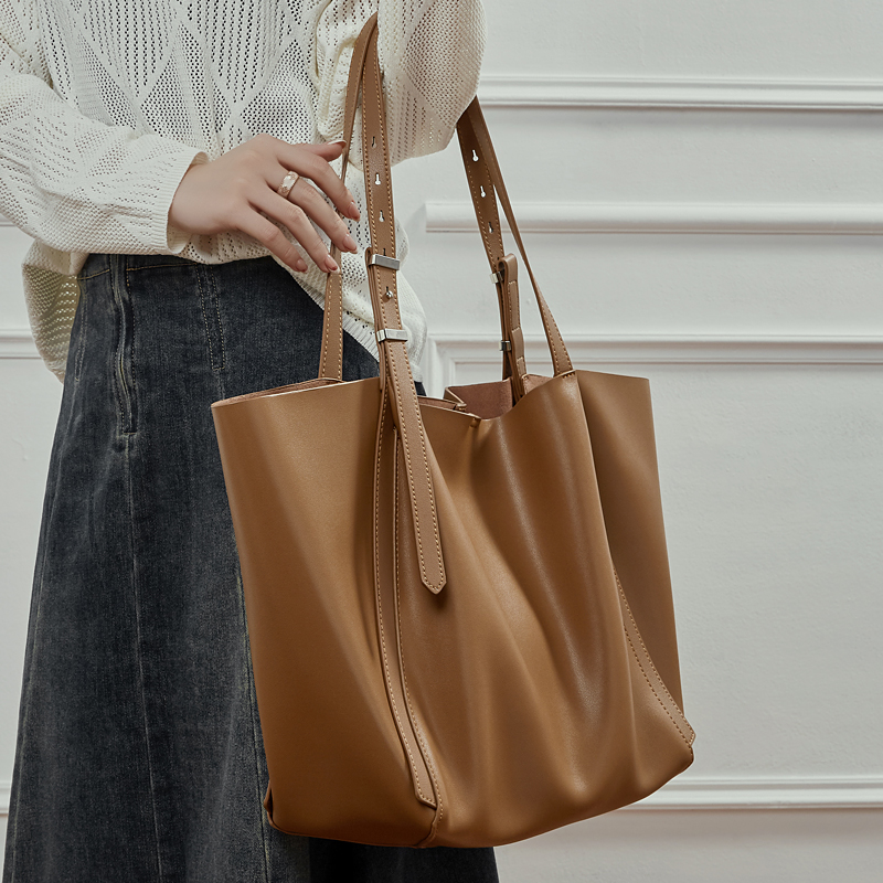 HIFASHION Large Soft Genuine L - Leather Work Handbags For Women recension och pris