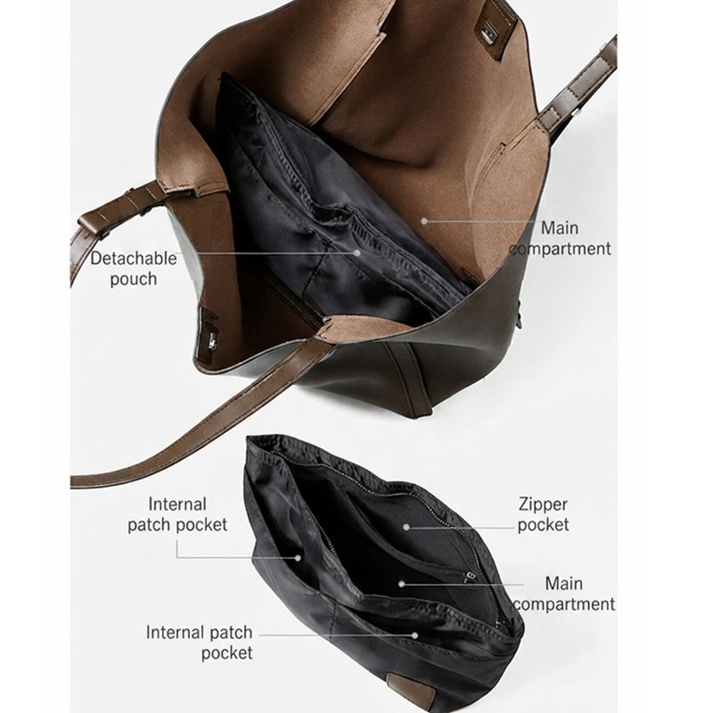 HIFASHION Large Soft Genuine L - Leather Work Handbags For Women recension och pris