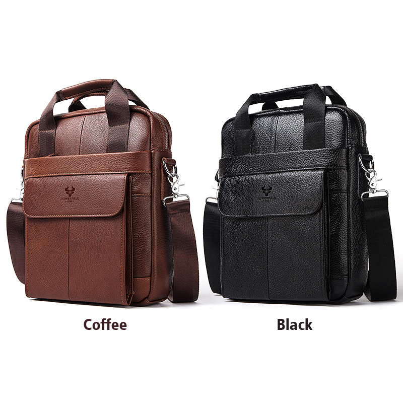 Durable Genuine Leather Bags f - Leather Work Bag Mens recension och pris