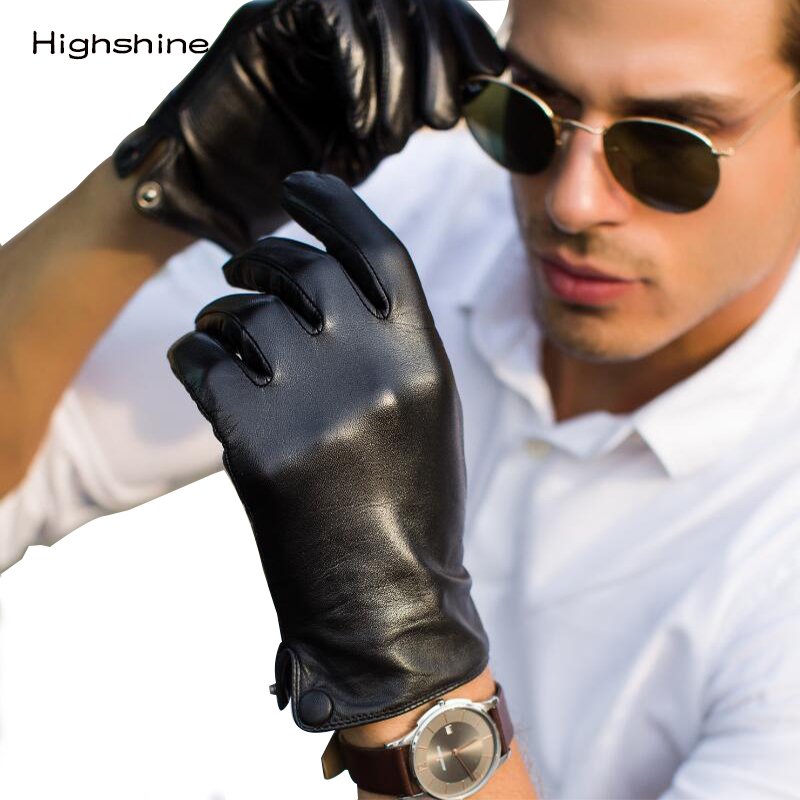 Men's Real Genuine sheepskin L - Leather Work Winter Gloves recension och pris