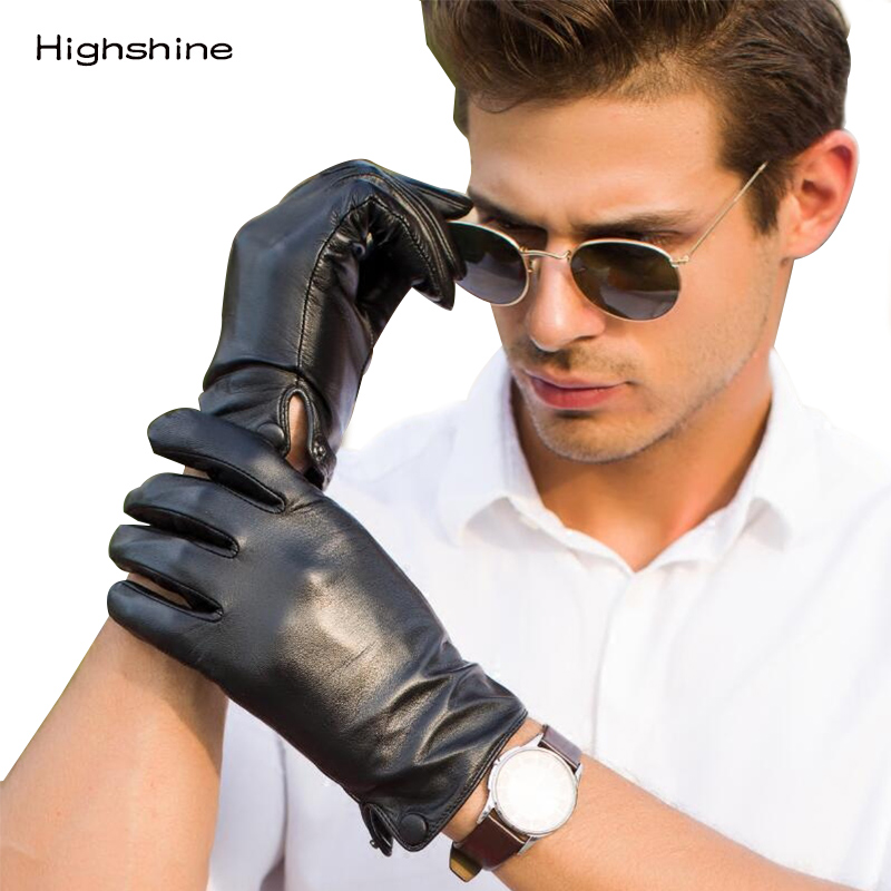 Men's Real Genuine sheepskin L - Leather Work Winter Gloves recension och pris