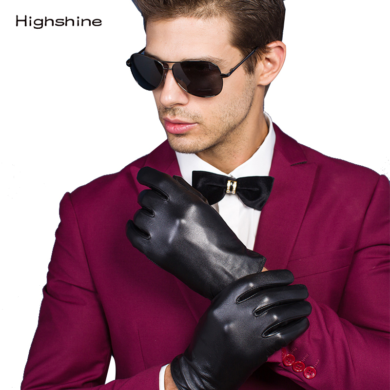 Men's Real Genuine sheepskin L - Leather Work Winter Gloves recension och pris