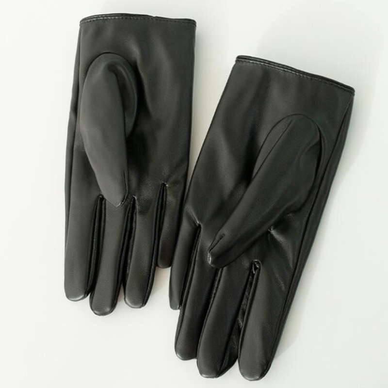 Women's Hollow Peach Heart PU  - Leather Work Winter Gloves recension och pris